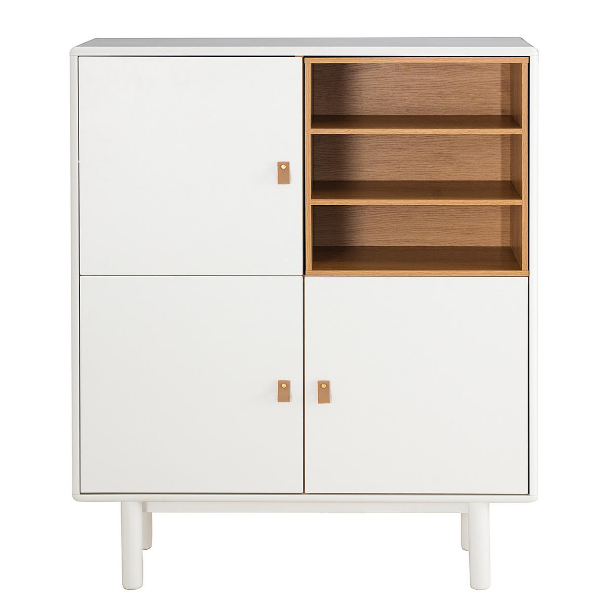 KOMMODE - MDF / Spanplatte - Braun/Weiß, Holz/Holzwerkstoff (100/120/40cm) - home24
