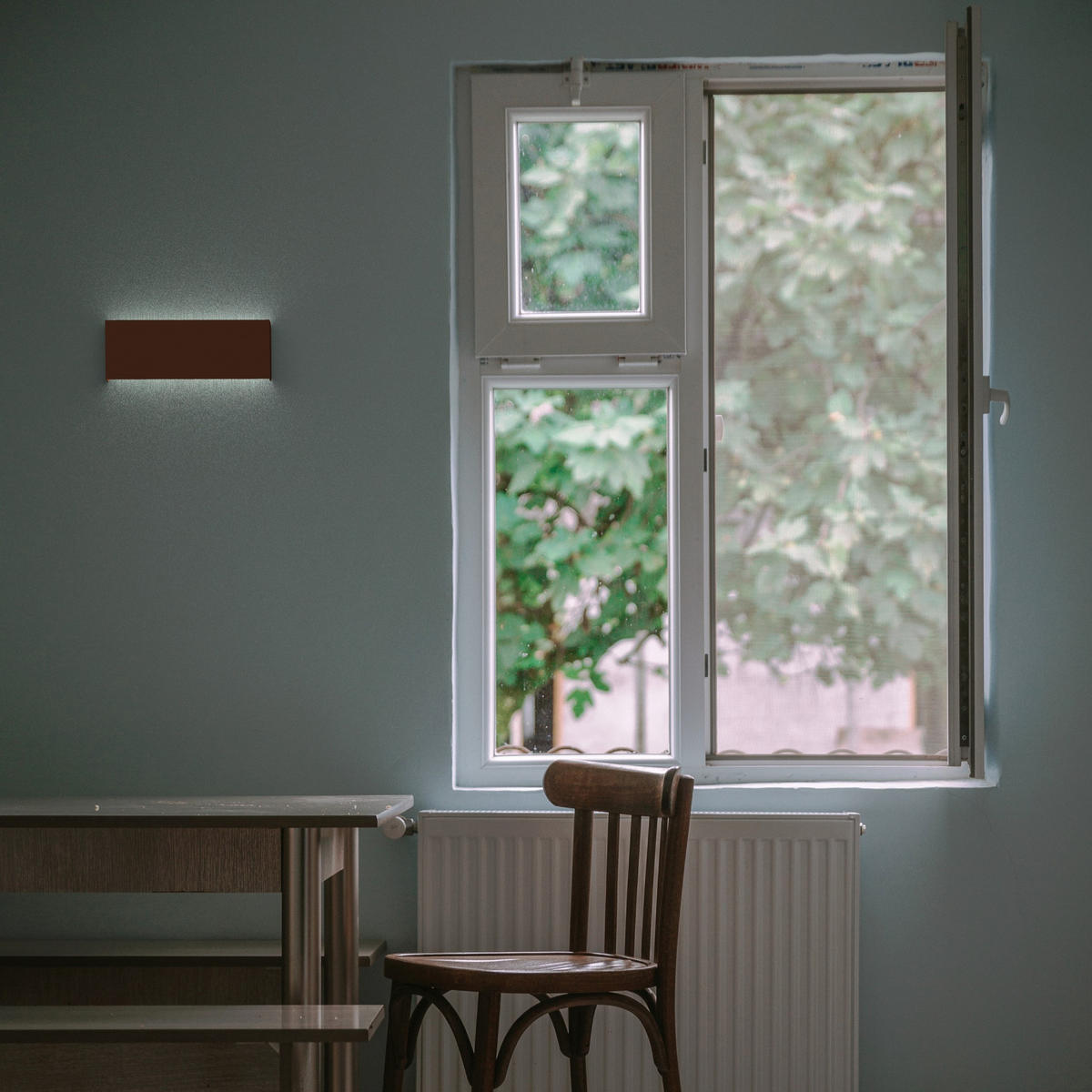 LED-WANDLEUCHTE - Dunkelbraun, Metall (29/11/3.6cm) - Lumicom