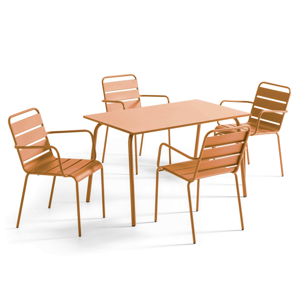 GARTENSET 5-tlg., Karamell - Braun, Metall - Oviala