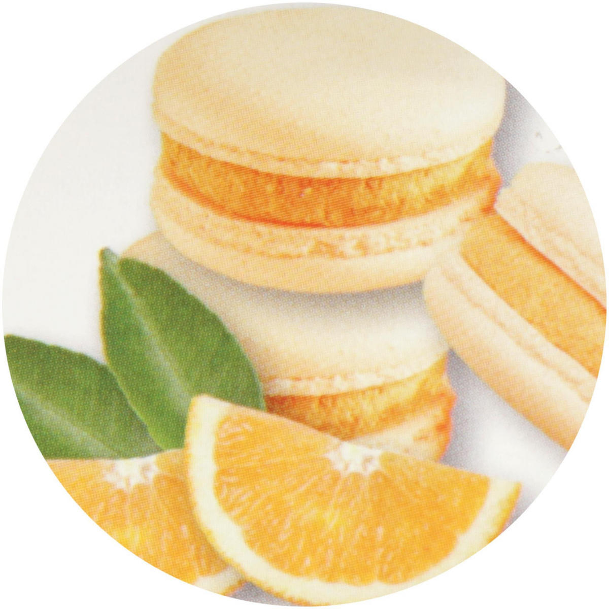 DUFTKERZE "Macaron Orange" im Glas mit Deckel, 2er Pack mit je ca. 7 Std. Brenndauer, Ø6cm , Raumduft als Geschenk und Dekoration - Orange, Glas (6/5cm) - HS Candle