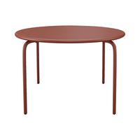 GARTENTISCH - 6 Personen - Metall - Terracotta - - Terracotta, Metall (130/130/74cm) - Vente-Unique