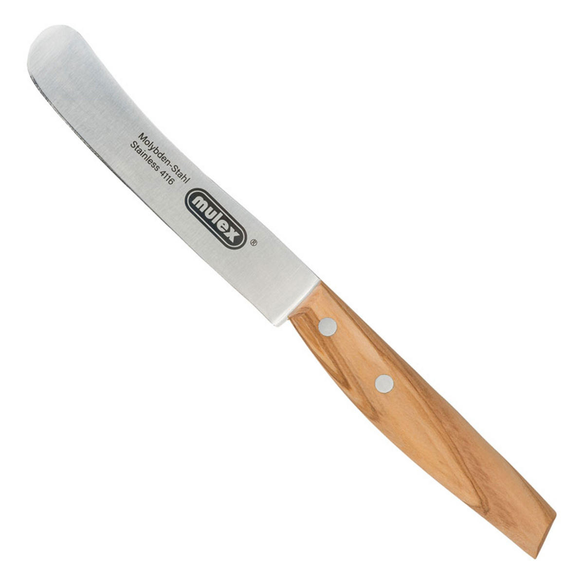 SCHNEIDEBRETT Toscana und Buckelsmesser mit gerader Klinge - Naturfarben, Holz (18/29cm) - Mulex