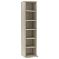 CD-SCHRANK Sonoma-Eiche 21/20/88 Cm Holzwerkstoff - Sonoma Eiche, Holz (21/88/20cm) - vidaXL