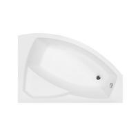 BADEWANNE Eckwanne RIMA 150/95 Rechts mit Schürze Ablauf Füße - Weiß, Kunststoff (95/58.5/150cm) - bad land