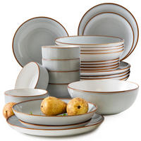 TAFELSERVICE 6 Personen PORTOFINO 25-tlg - Blaugrau, Keramik (27/2/27cm) - Ritzenhoff Breker