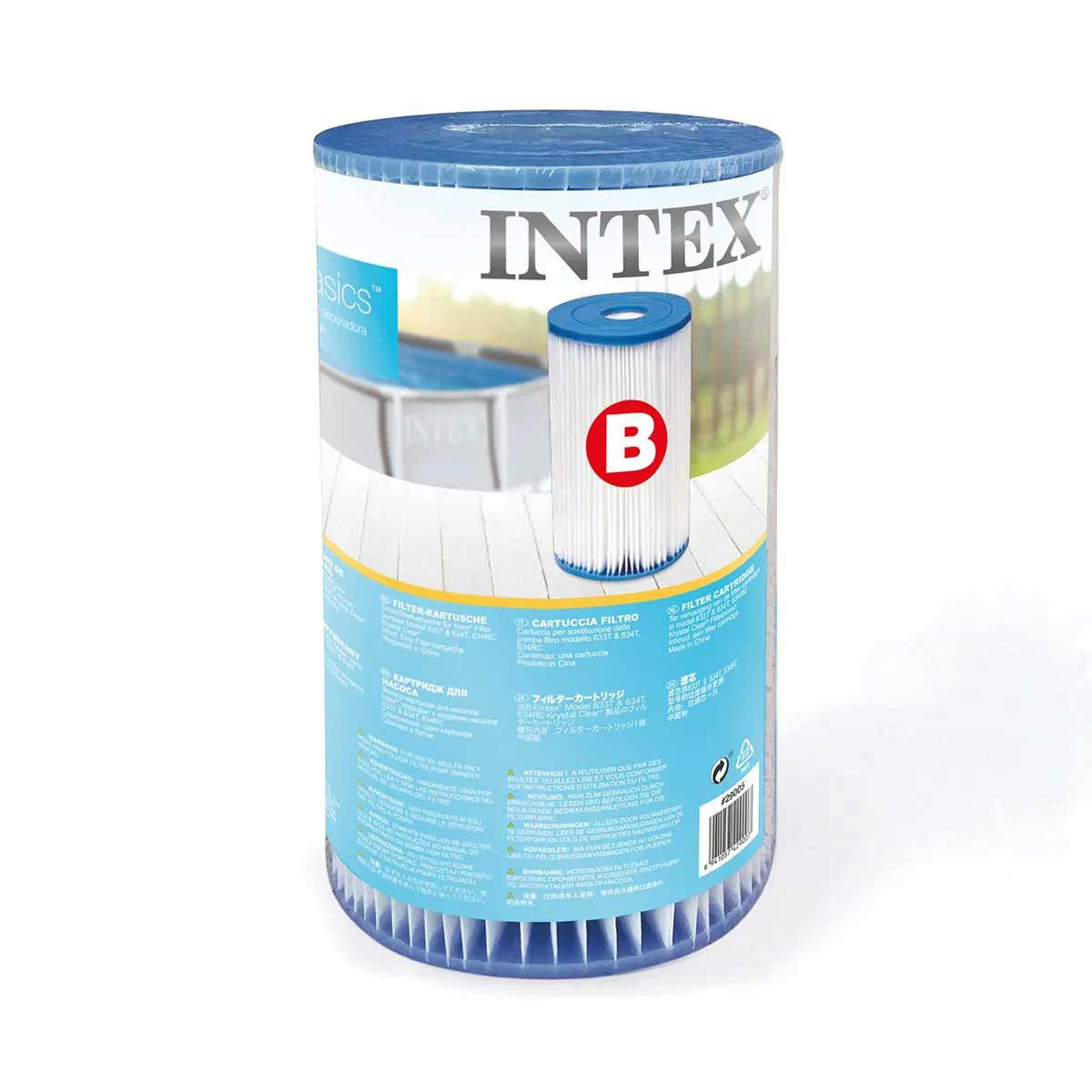 WASSERFILTER Typ B - Blau, Kunststoff (15/27/15cm)