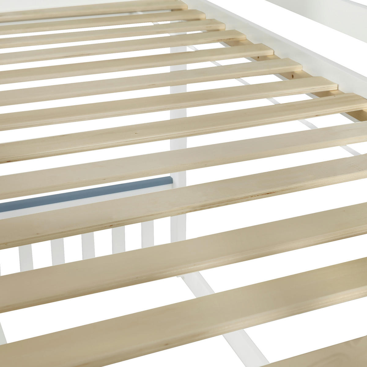 ETAGENBETT 90/200 cm Weiß, Blau - Blau/Weiß, Holz/Holzwerkstoff - Raumix