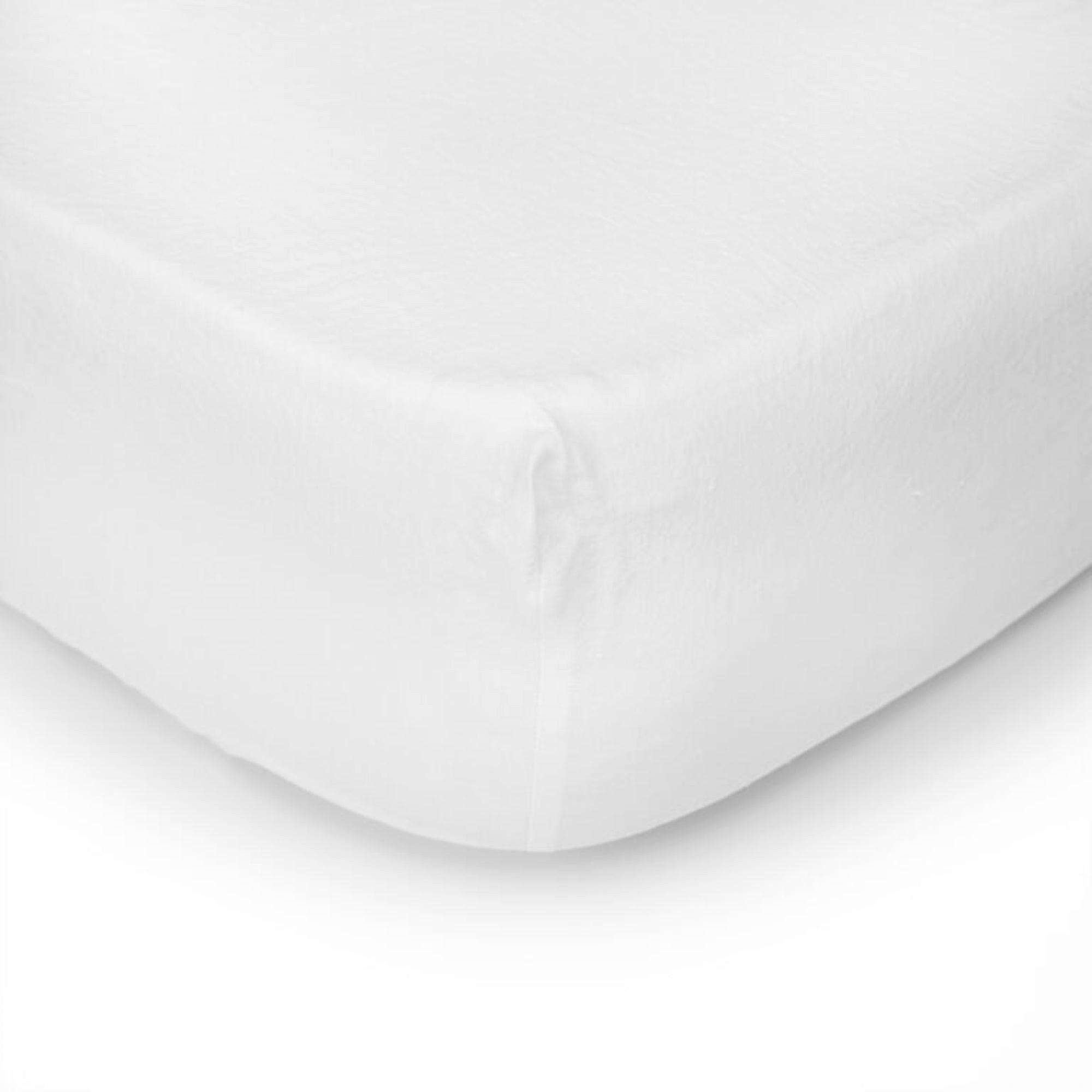 SPANNBETTTUCH. Gewaschenem Leinen “MILAN” - Weiß, Textil (180/200cm) - SOWL