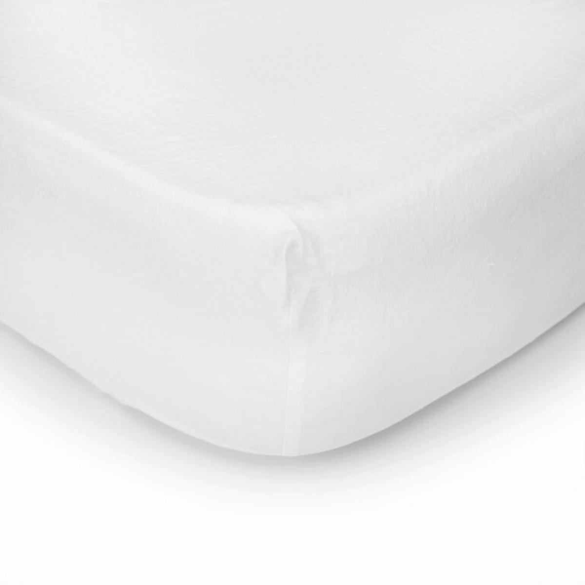 SPANNBETTTUCH. Gewaschenem Leinen “MILAN” - Weiß, Textil (180/200cm) - SOWL