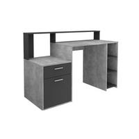 SCHREIBTISCH Bolton 139/92/54 cm Betongrau,Anthrazit - Grau, Holzwerkstoff (54/139/92cm) - FMD Möbel GmbH