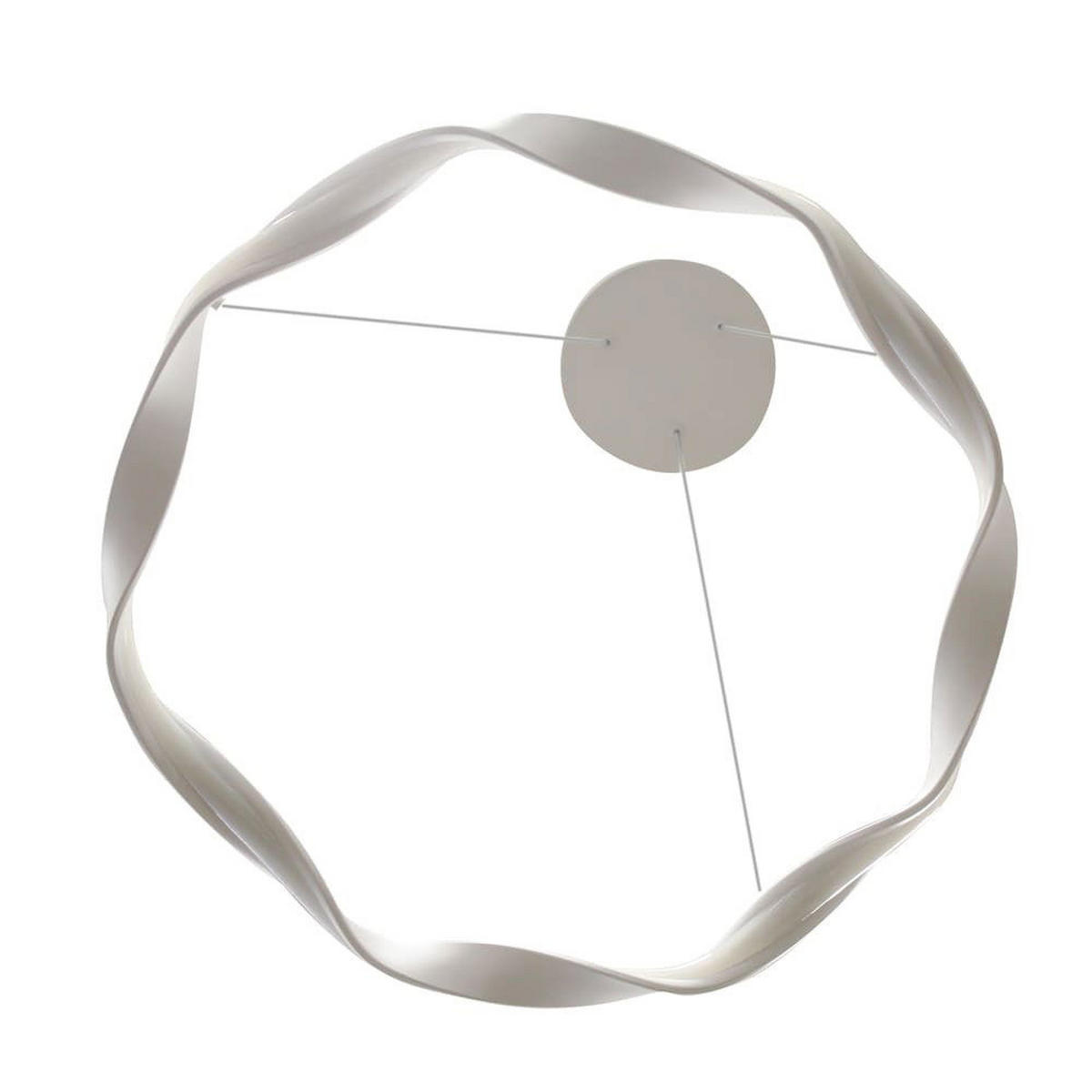 PENDELLEUCHTE 'Sand 1WH' - Weiß, Metall (51/51/30cm) - KUNSTLOFT