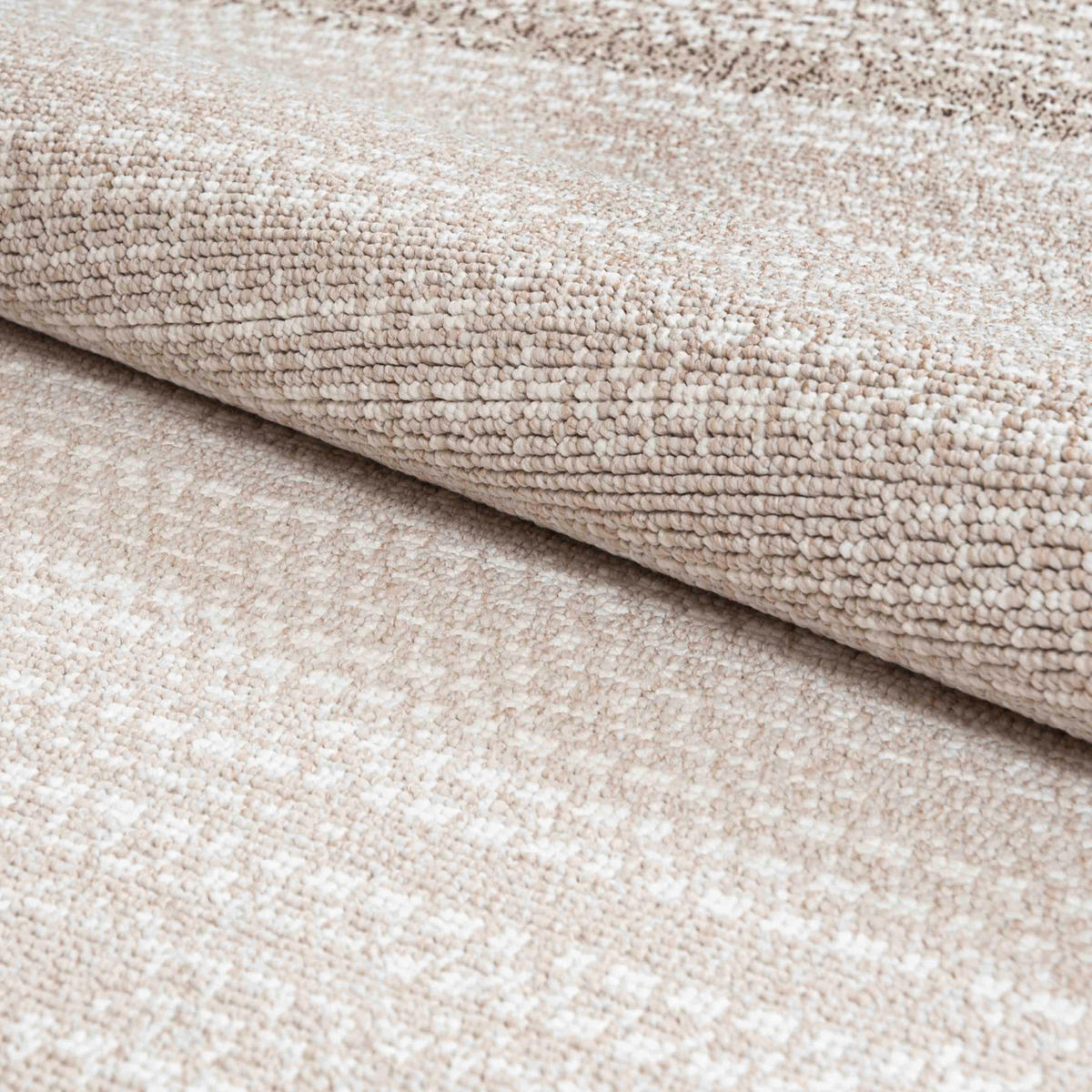 TEPPICH Lora PE14A Mazovia 80x150cm Beige Creme Abstrakt Kurzflor - Beige, Textil (80/150cm) - Mazovia