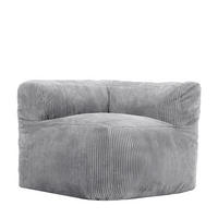 SITZSACK-ECKSESSEL ZEN modular Cord - Grau, Textil (100/68/100cm) - icon