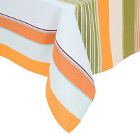 TISCHDECKE Supper Club 160x250 cm - Weiß/Orange, Textil (160/250cm) - Butlers