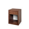 NACHTTISCH Hugo aus Esche/Birke und bernsteinfarbenem Finish - Braun, Holz (30/39/30cm) - WOODEK