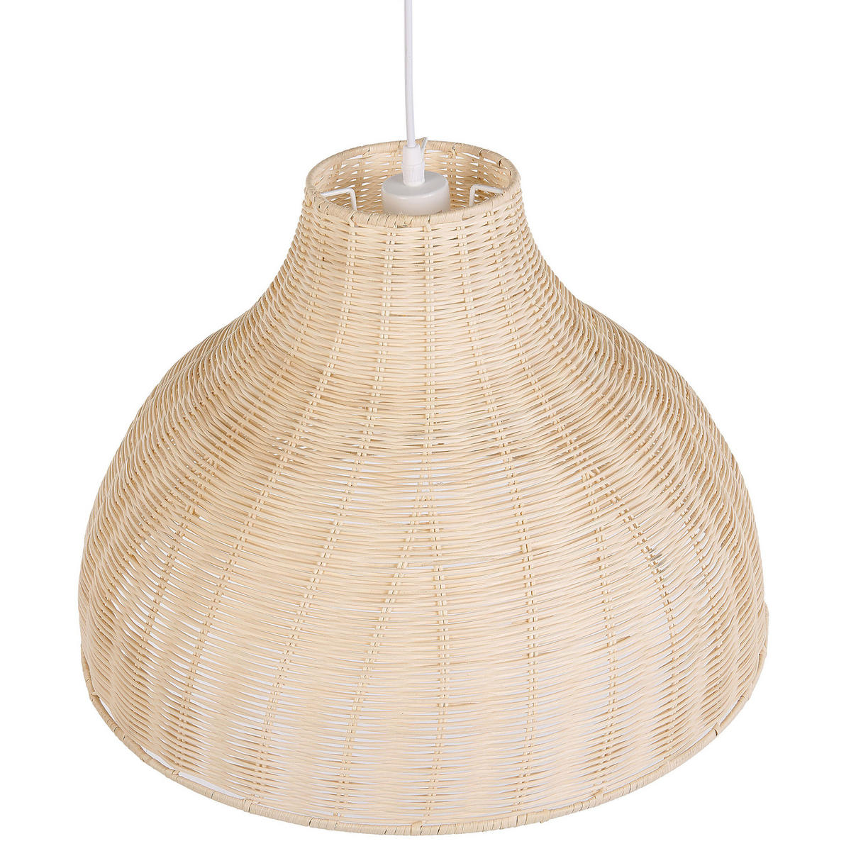 HÄNGELEUCHTE Millian 50/50/117 cm - Beige, Naturmaterialen (50/50/117cm) - Beliani