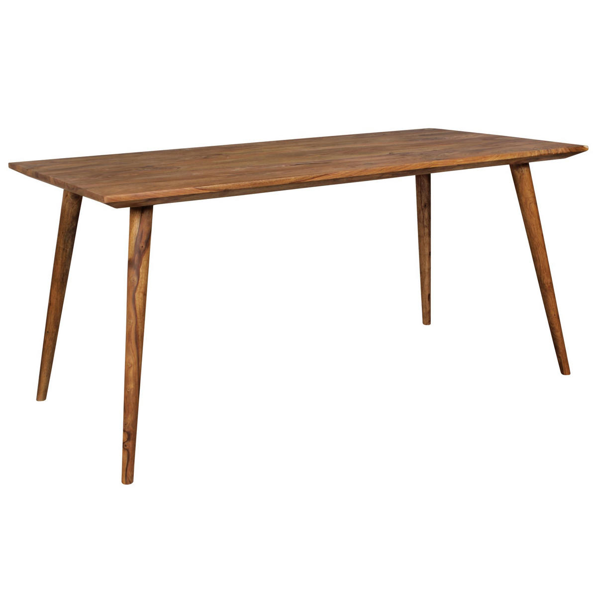 ESSTISCH Massivholz Braun Landhausstil Handgefertigt, Braun 120x60x76 cm - Braun, Holz (60/120/76cm) - KADIMA DESIGN