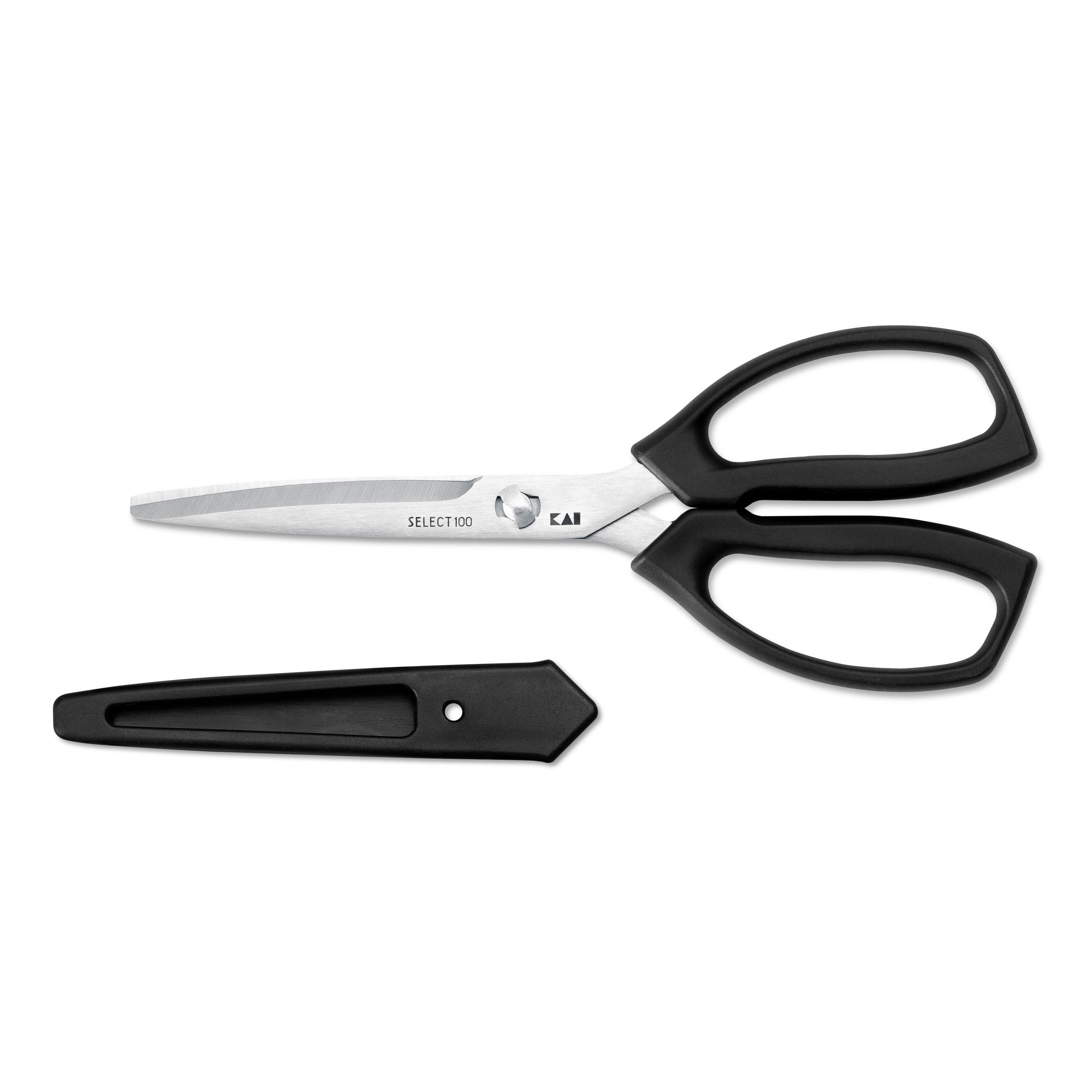 KÜCHENSCHERE Select 100 Slim-Light, Edelstahl, Kunststoff, 18.5 cm - Schwarz, Metall (27.1cm) - Kai Messer