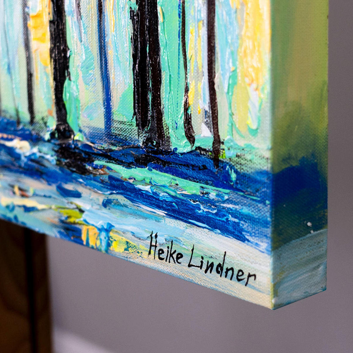 GEMÄLDE Farben der Natur auf Keilrahmen 115x50 cm - Multicolor, Holz (115/50cm) - YS-art gallery