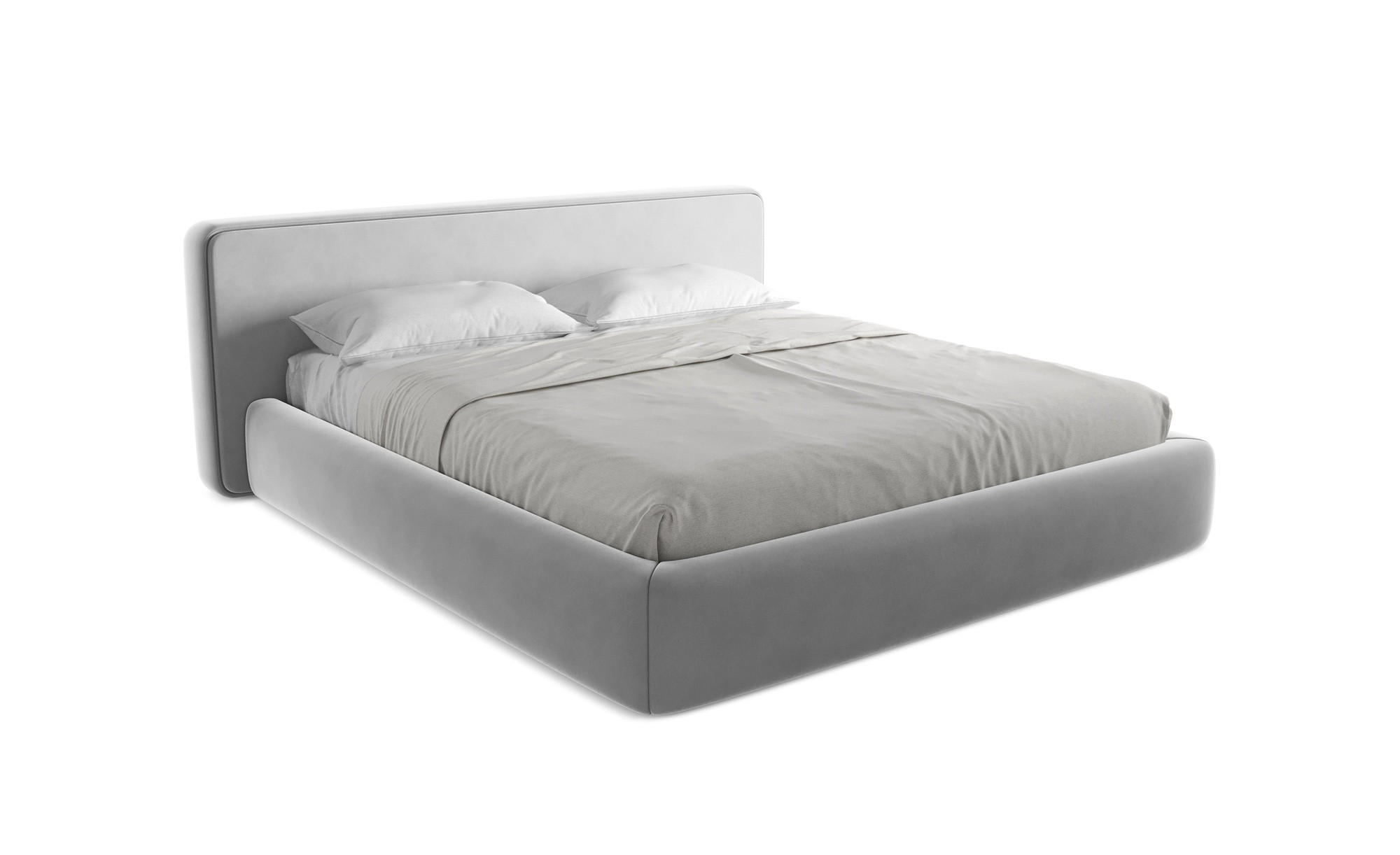 POLSTERBETT mit Bettkasten und Lattenrost 220x225 Grau - Schwarz/Grau, Kunststoff/Textil (180/200cm) - Makamii