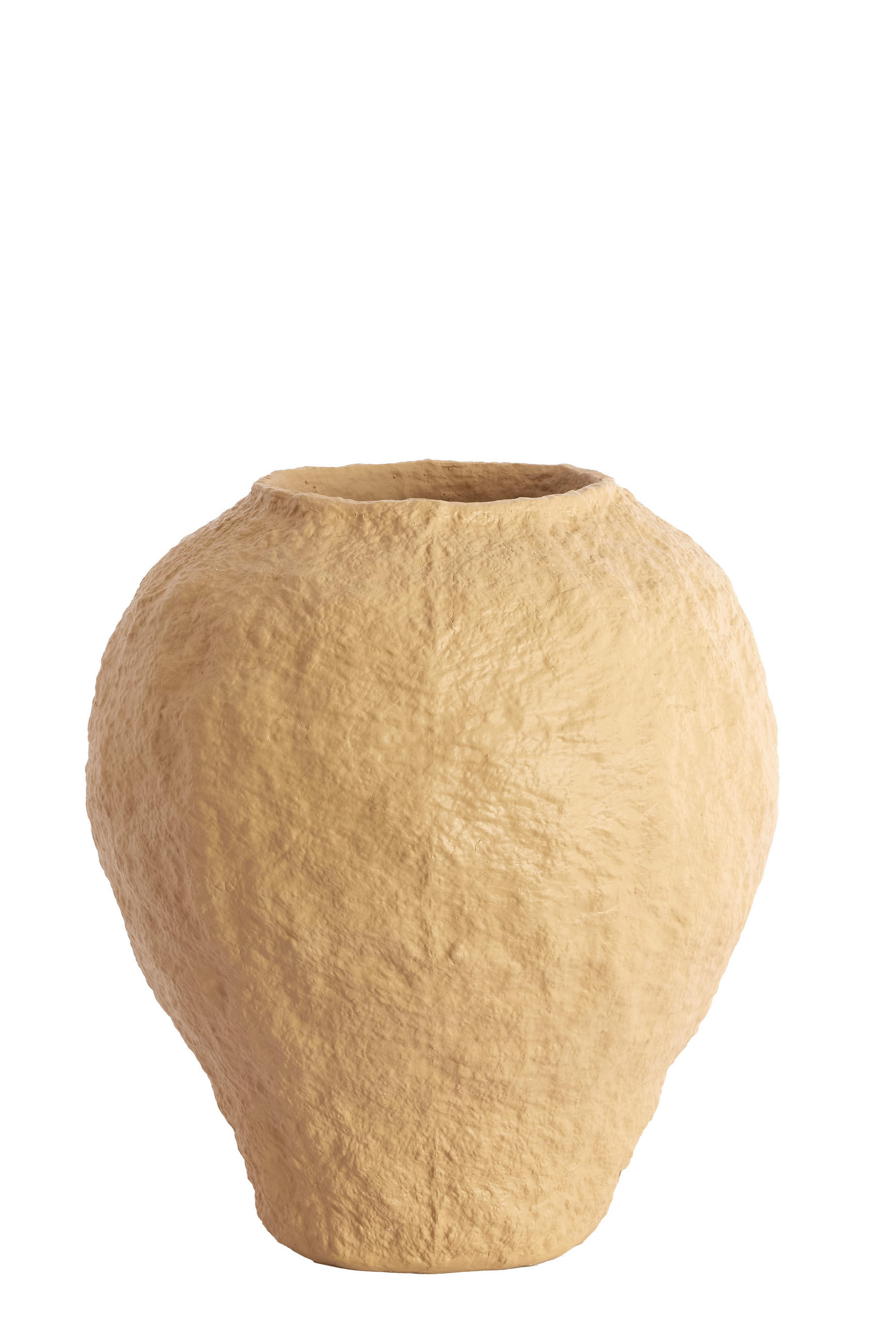 VAZE Pantoja Braun 45/45/50 cm - Braun, Kunststoff (50cm) - Light & Living