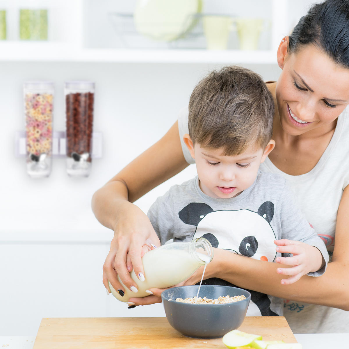 DÁVKOVAČ müsli - různobarevná, plast (29/32/15cm) - Relaxdays