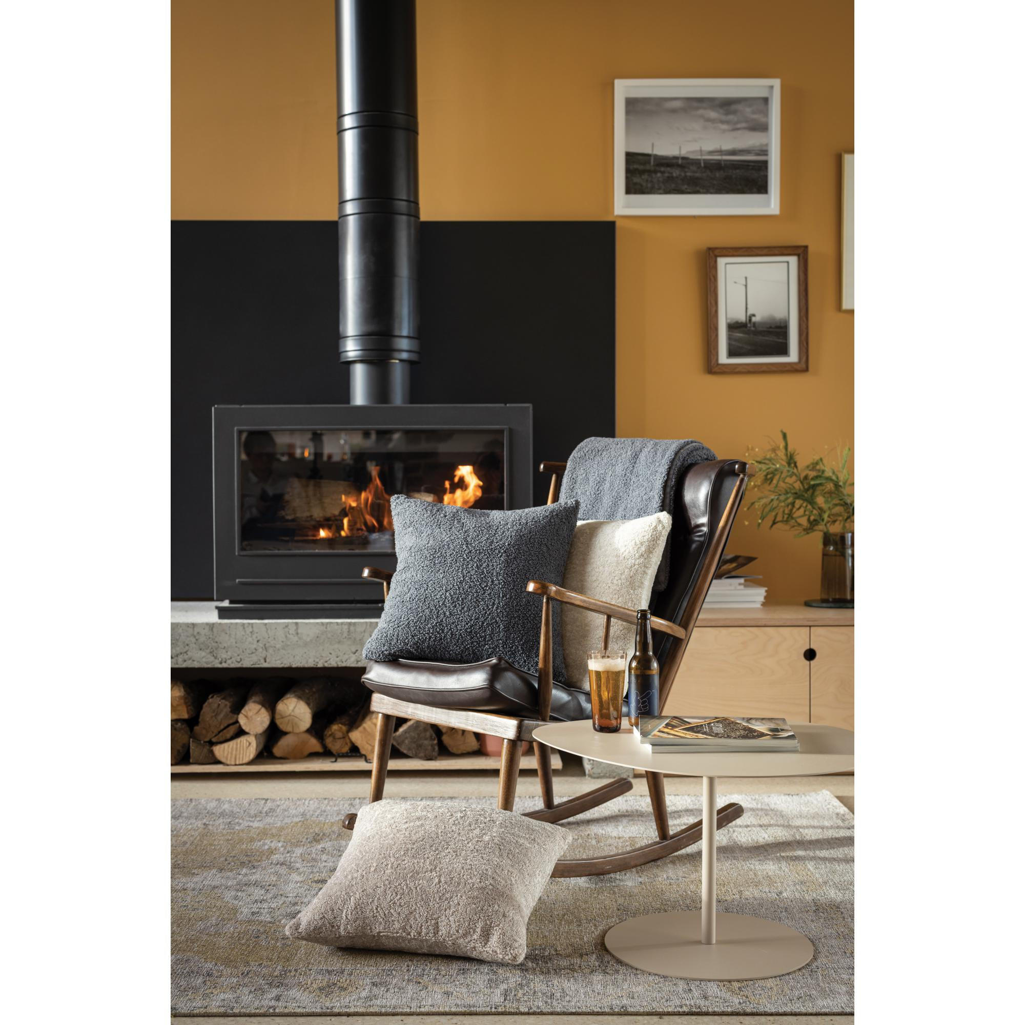 KISSEN Barry carbonfarben 45 x 45 cm - Schwarz, Textil (45/45cm) - Vivaraise