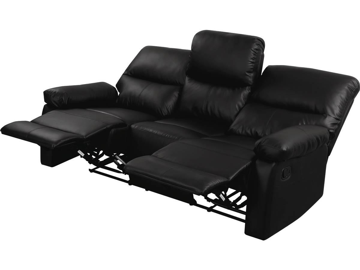 RELAXSOFA Lincoln Schwarz - Schwarz, Kunststoff (197/103/89cm) - Habitat Garten