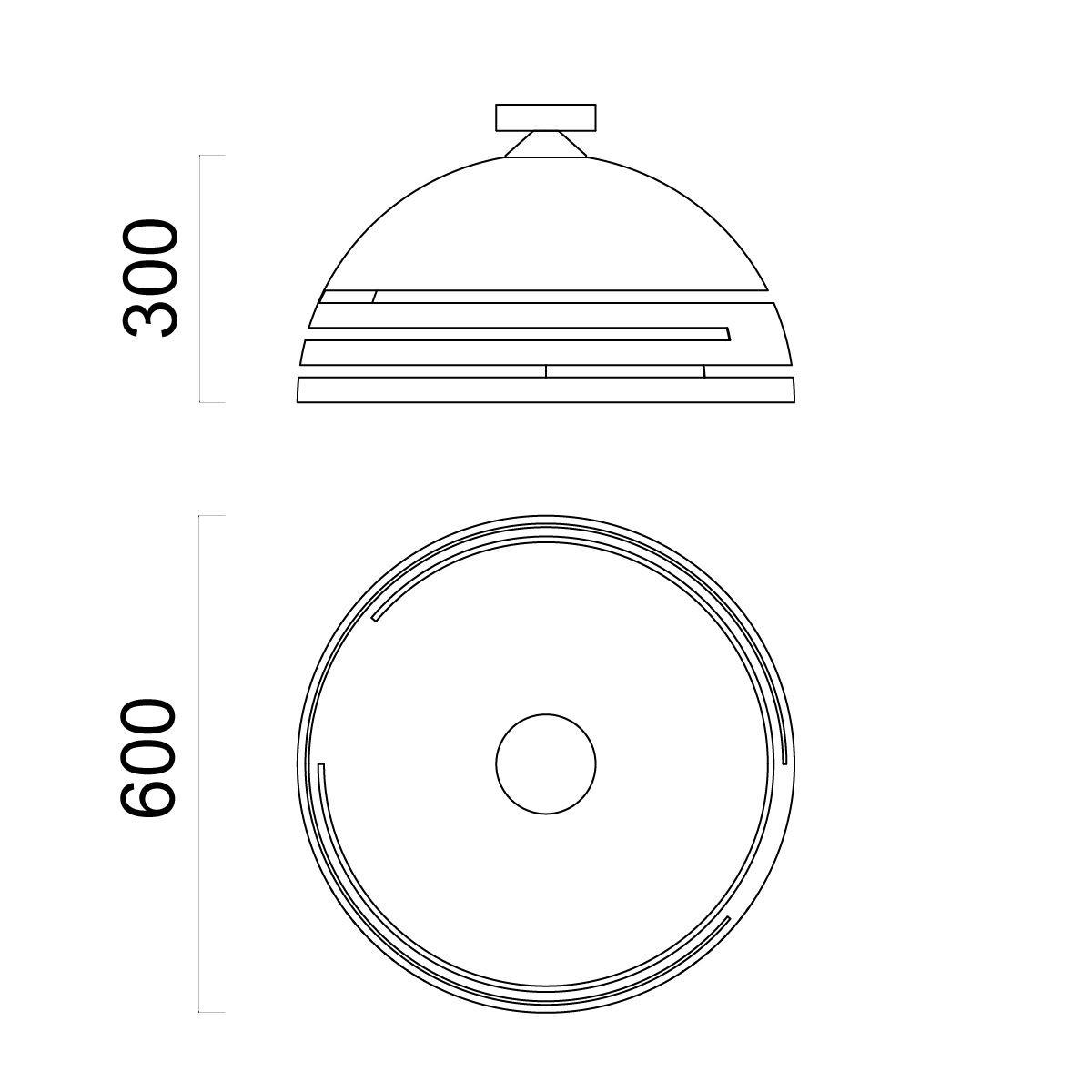 DECKENLEUCHTE - Weiß, Metall (60/60/30cm) - Lumicom