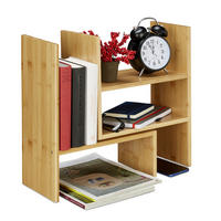TISCHREGAL - Hellbraun, Holz (16/53/40cm) - Relaxdays
