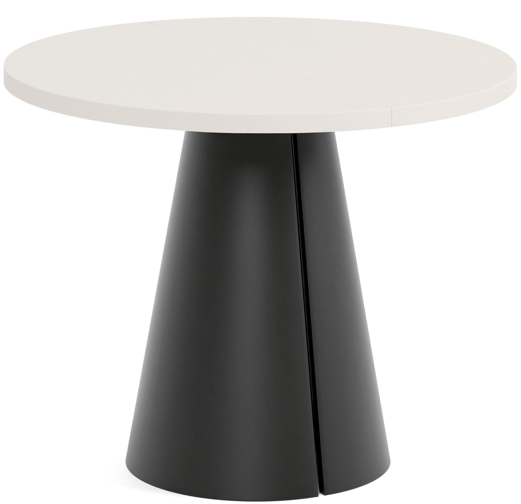 TISCH Kaschmir ALMA Ausziehbar 100/176 cm - Kaschmir/Schwarz, Holzwerkstoff (2/100/76cm) - Sepro Meble