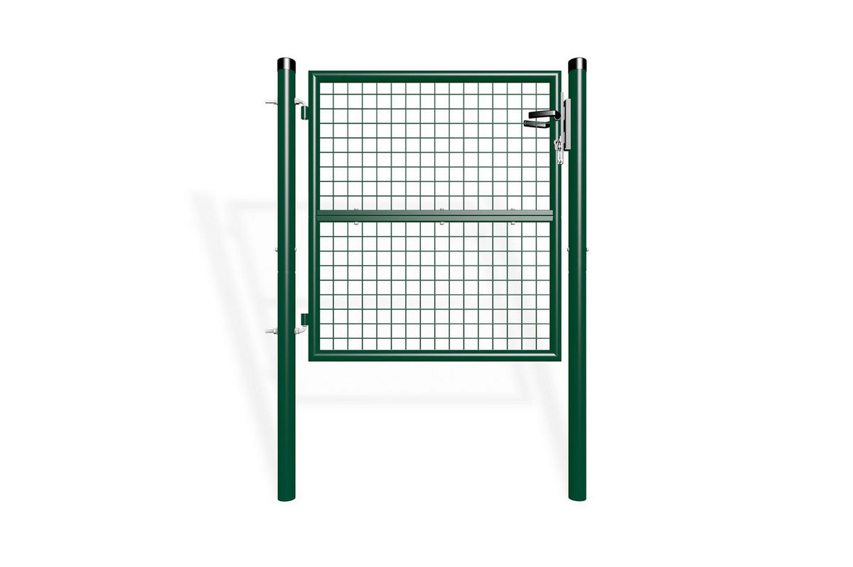 GITTERTOR Olga grün 1m H.100cm Metall - Grün, Metall (106/106cm) - Casanoov