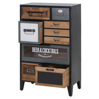 APOTHEKERKOMMODE Multicolor - Multicolor, Holz (58/95/32cm) - MCW