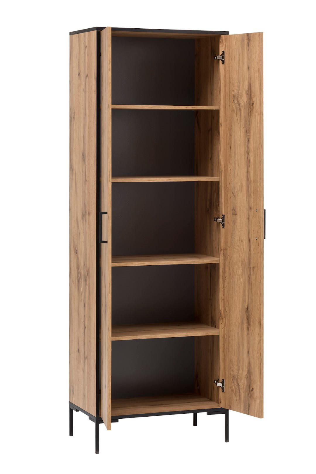 AKTENSCHRANK Panda 195x65x40 cm 5 Fächern & 2 Flügeltüren Eiche - Eichefarben, Holz (65/195/40cm) - PROREGAL
