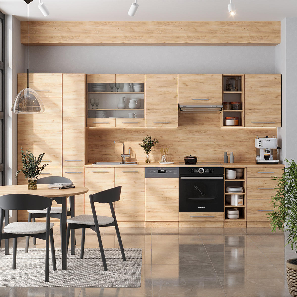 KUCHYŇSKÝ KOUT Fame-Line Zlatý mocný dub - medově dubová, kompozitní dřevo (355/81.6/46cm) - Vicco