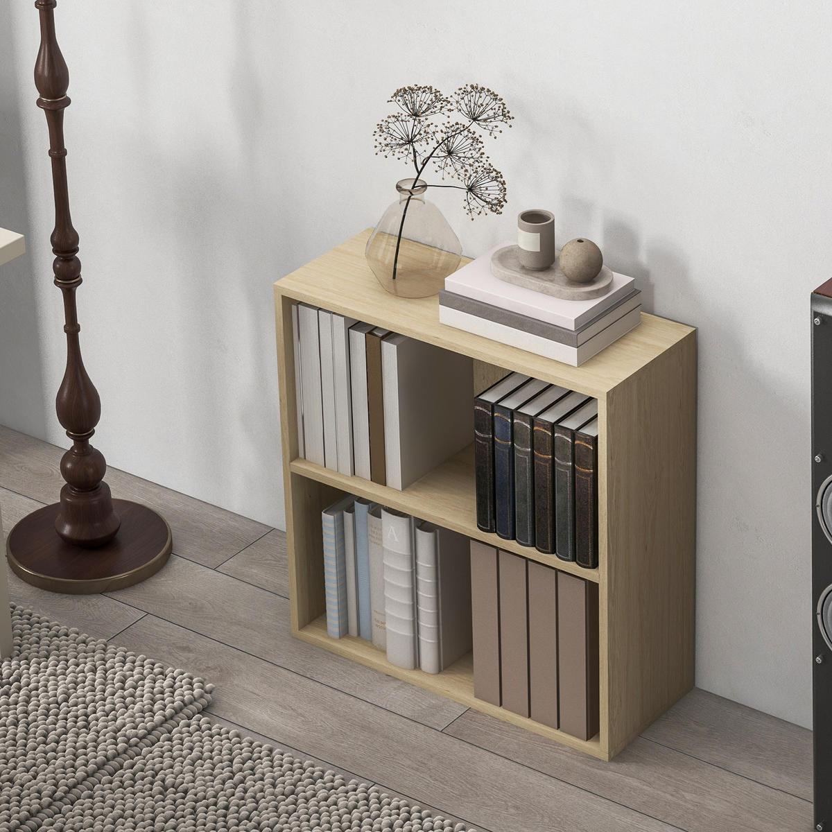 BÜCHERREGAL 60/24/63 cm Holzoptik - Naturfarben, Karton (60/63/24cm)
