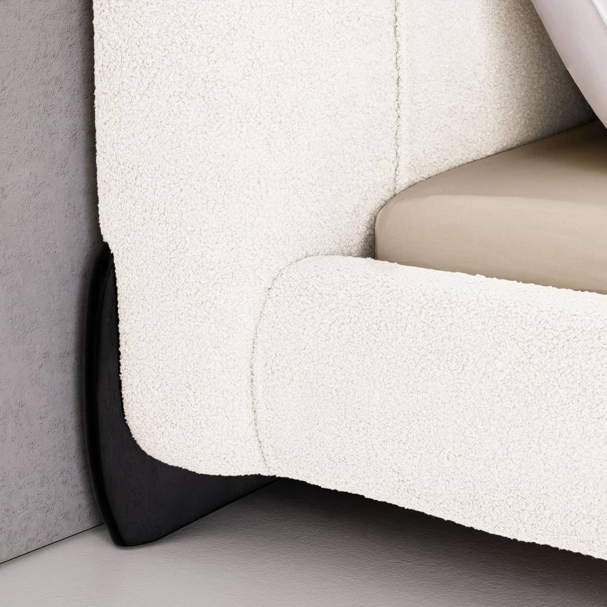 POLSTERBETT PATERNA 180X200 CM - Weiß, Textil (180/200cm) - IDIMEX