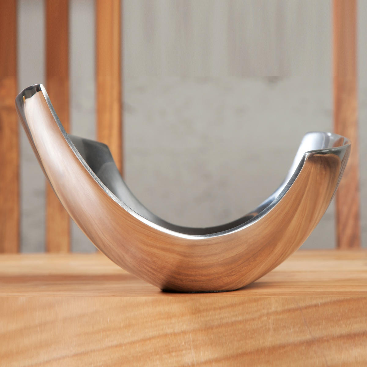 DEKOSCHALE ONDA Aluminium silberfarben - Silberfarben, Metall (24cm) - DESIGN DELIGHTS
