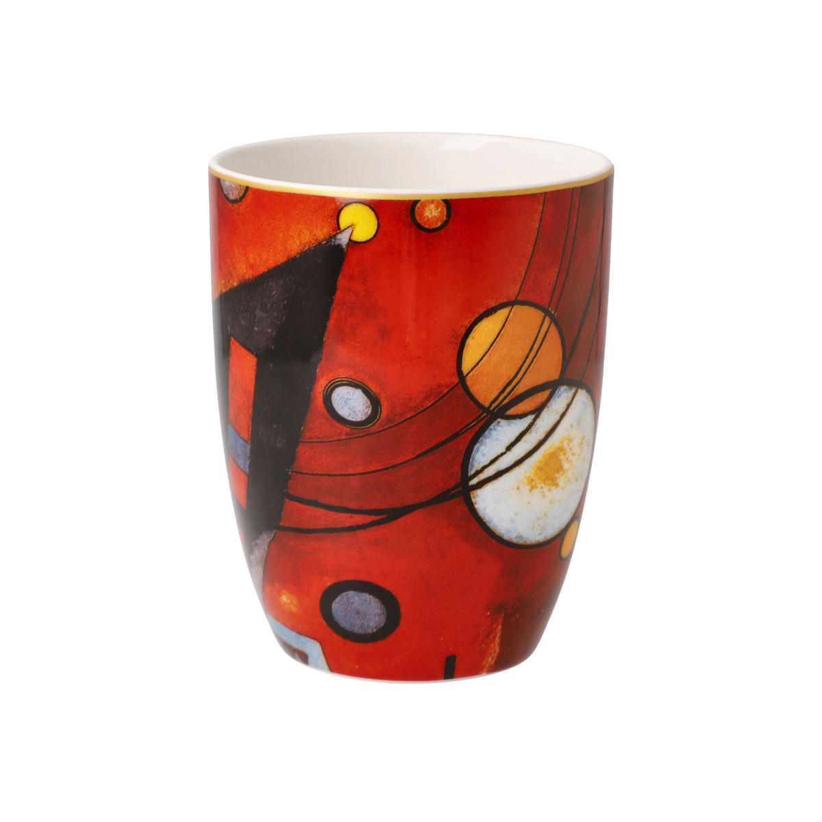 KÜNSTLERTASSE Wassily Kandinsky - Schweres Rot, Fine Bone China, Bunt, 0.4 L - Multicolor, Keramik (0.4L) - Goebel
