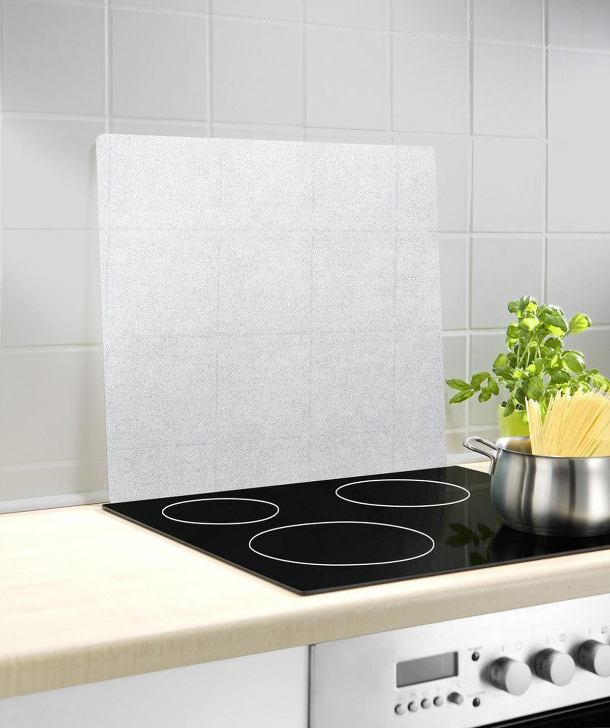 GLASSCHUTZPLATTE Universal-Schneidebrett - 3 in 1 56/50 cm - Transparent, Glas (50/56cm) - Wenko