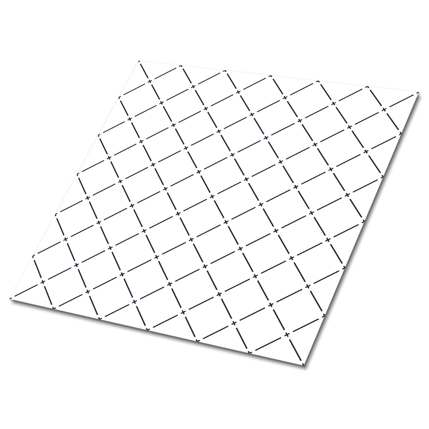 FLIESENAUFKLEBER 9 Stück 30x30 cm selbstklebend Minimalistisches Muster - Schwarz, Textil (30/1.6/30cm) - TULUP