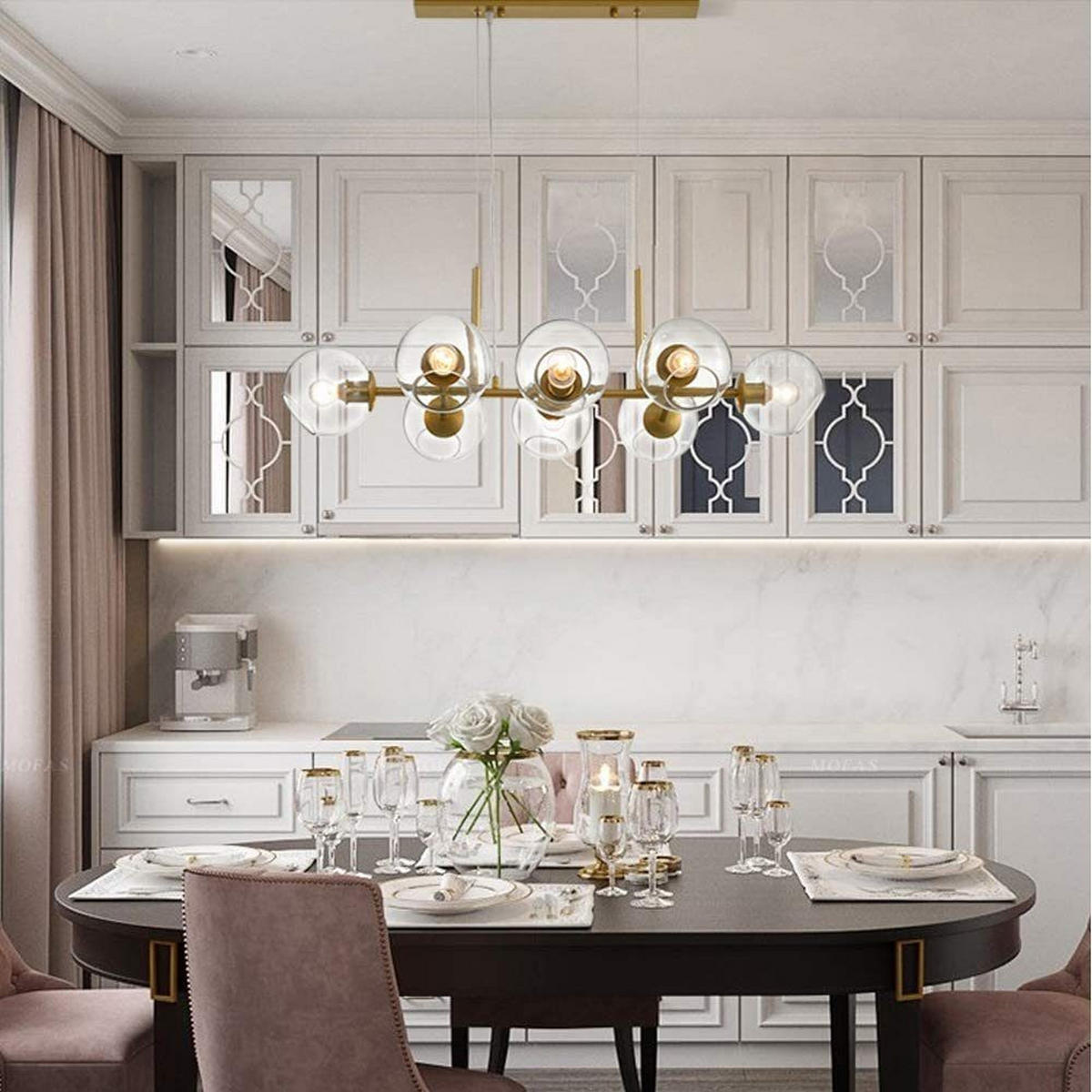 PENDELLEUCHTE Gideon 105/38/27 cm - Goldfarben, Metall (105/38/27cm) - ZMH