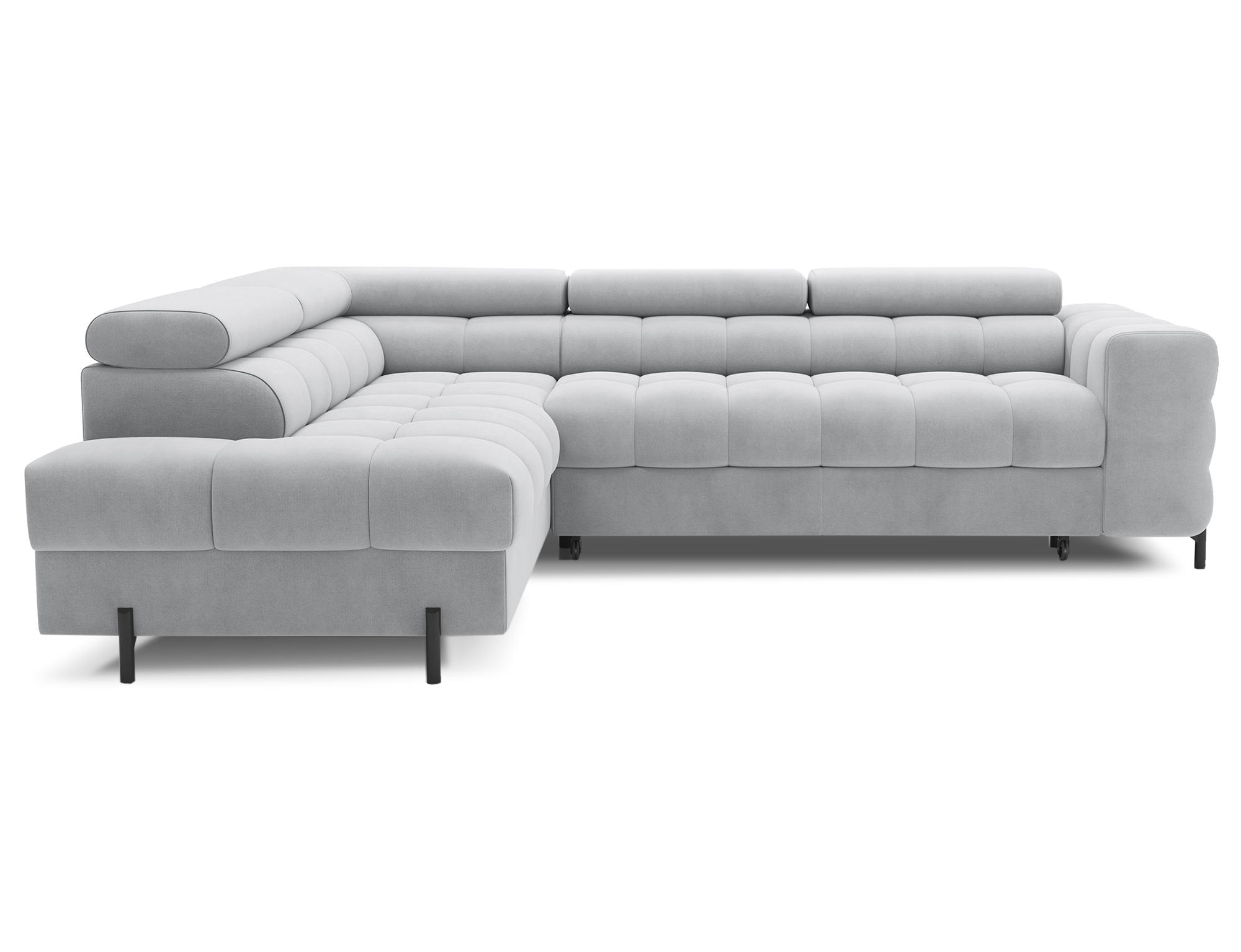 ECKSOFA Ferrucio L - Grau (Paros 05) - Grau, Holzwerkstoff (276/200cm) - Möblo
