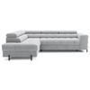 ECKSOFA Ferrucio L - Grau (Paros 05) - Grau, Holzwerkstoff (276/200cm) - Möblo