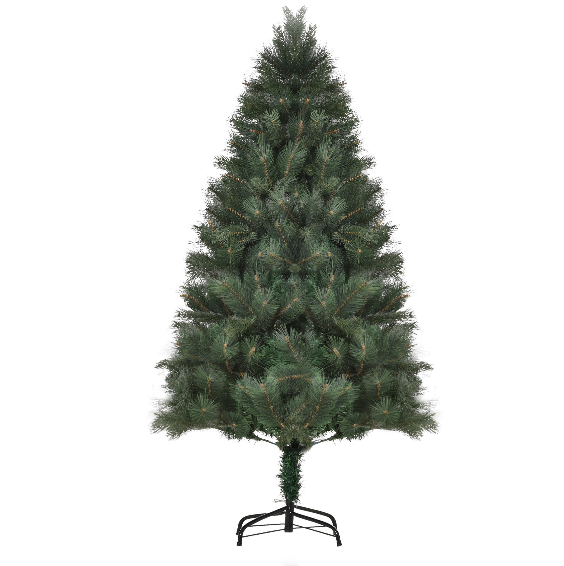 WEIHNACHTSBÄUME 90/90/180 cm grün aus Kunststoff mit stabilem Sockel - Grün, Kunststoff (180cm) - OKWISH