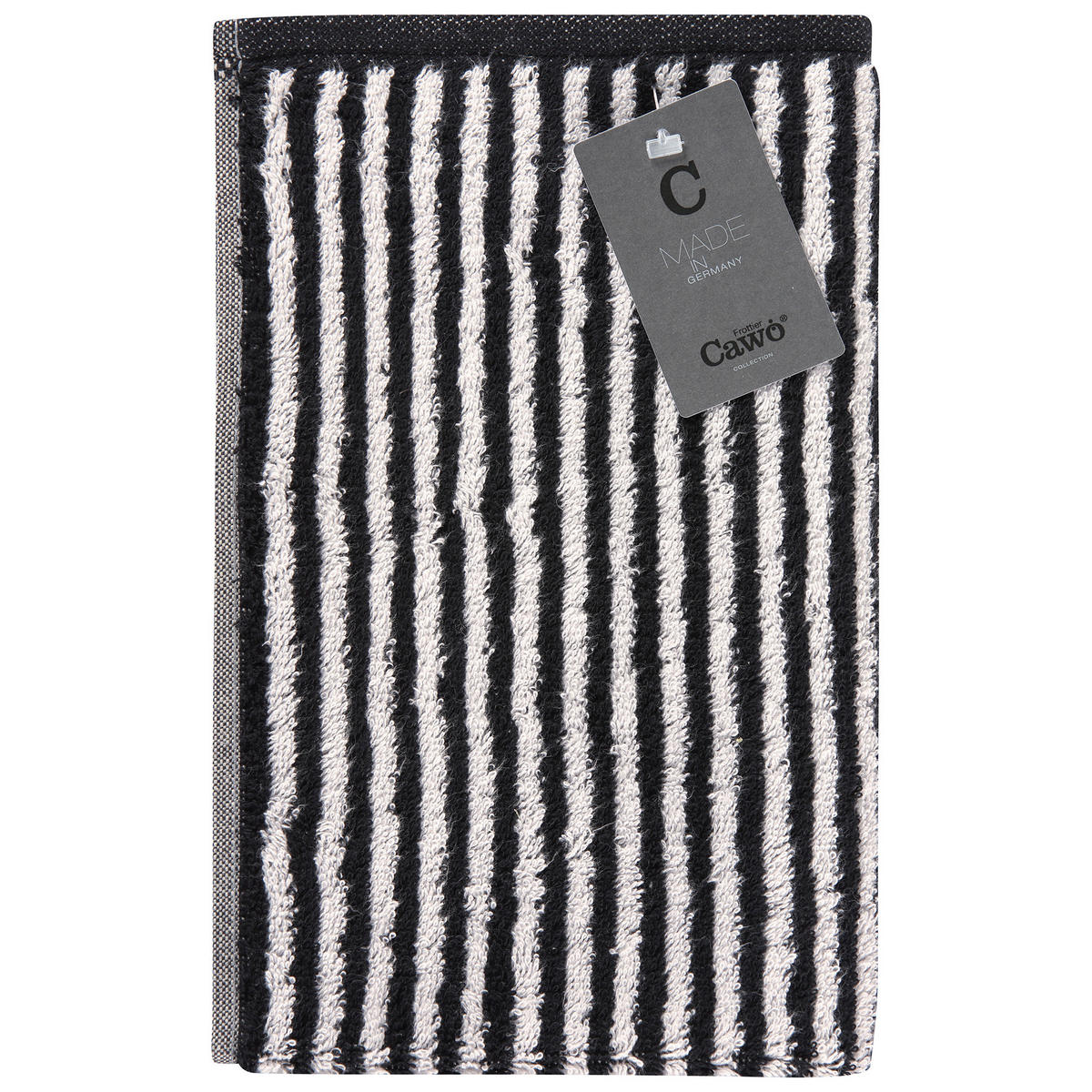 KÜCHENHANDTÜCHER CUISINE ZOOM STREIFEN 121 SCHWARZ - 97 - Schwarz, Textil (50/50cm) - Cawoe