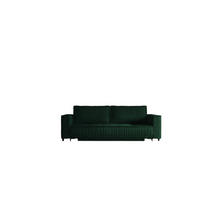 SCHLAFSOFA Juna - Grün, Holzwerkstoff/Textil (230/86/85cm) - Fun Möbel
