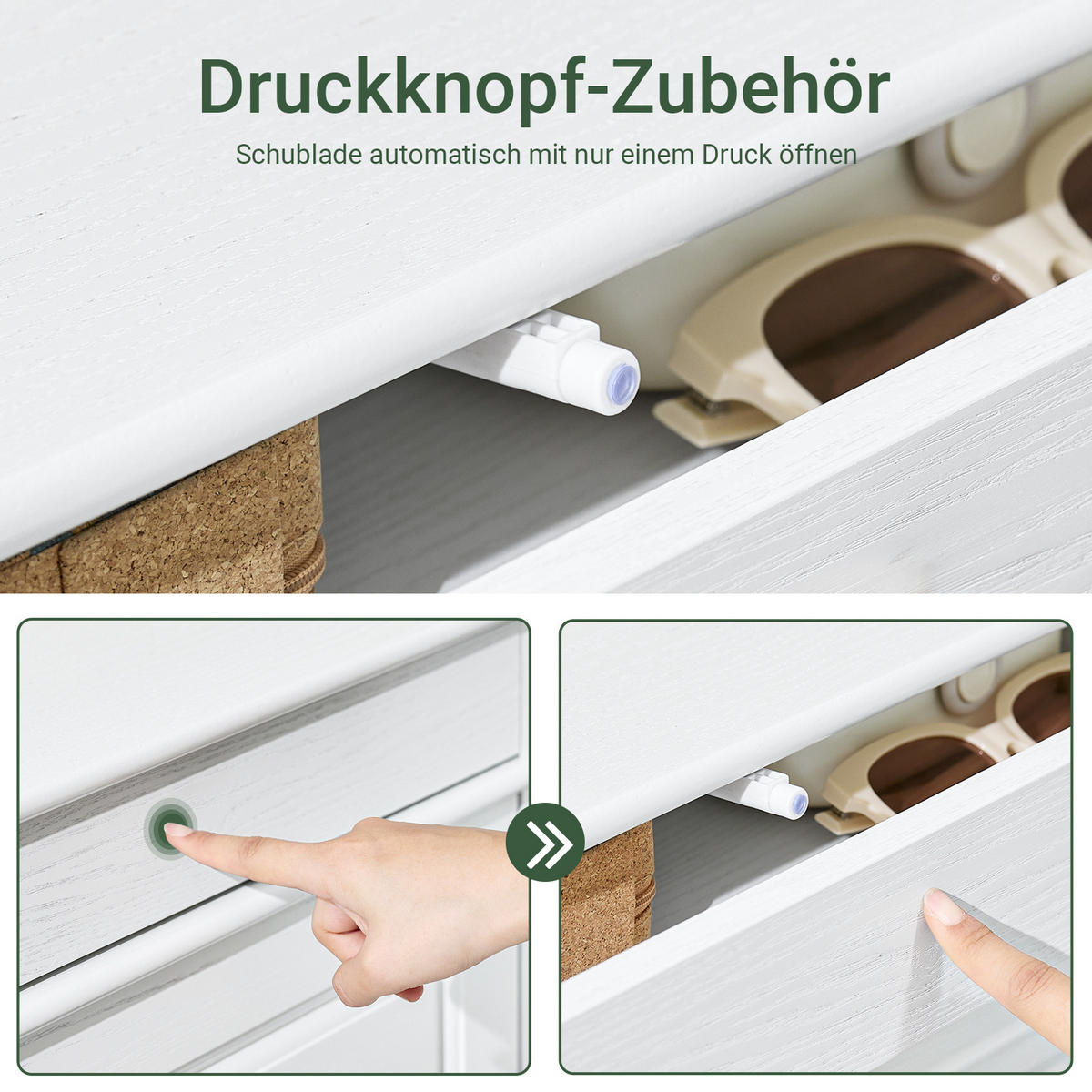 SCHUHSCHRANK Weiß - Weiß, Holzwerkstoff (103/82/23cm) - SoBuy