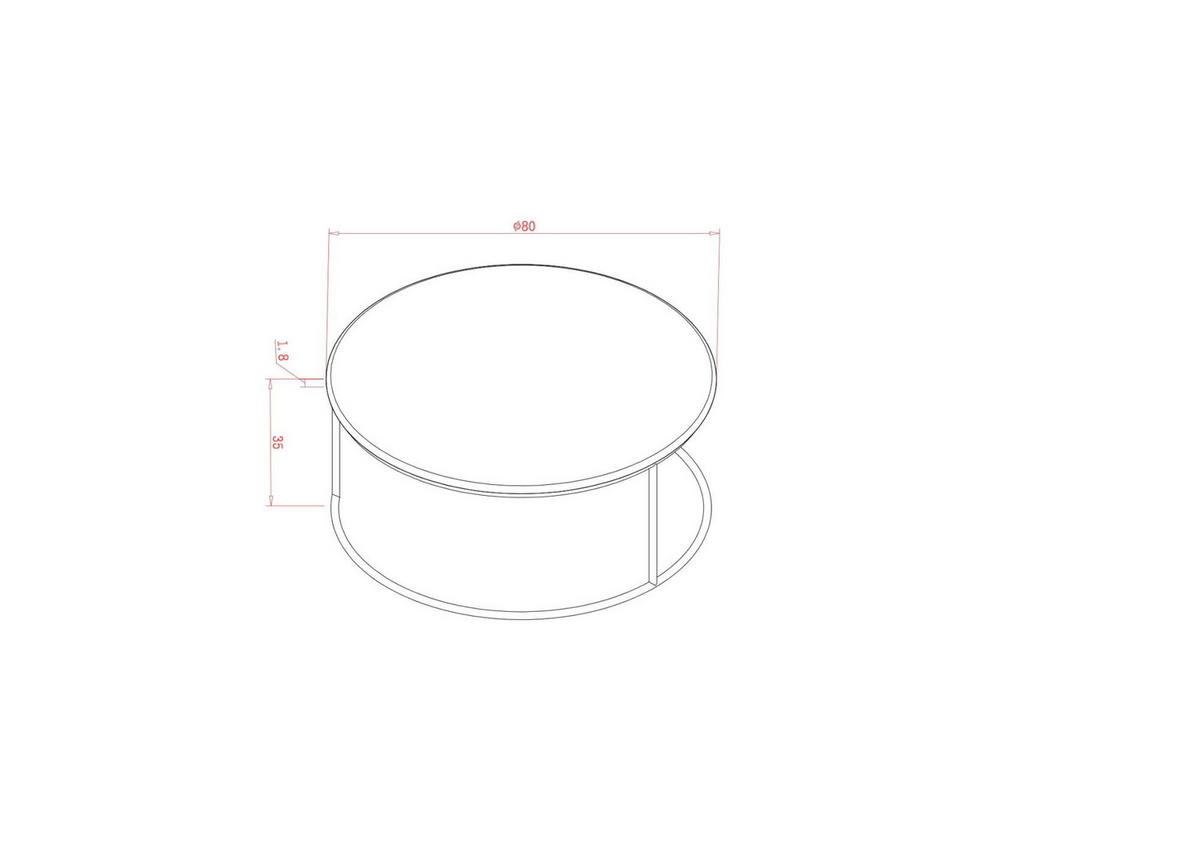 COUCHTISCH ROSE HILL Grün 80x80x35 cm - Grün, Holzwerkstoff (80/80/35cm) - FURNLUX