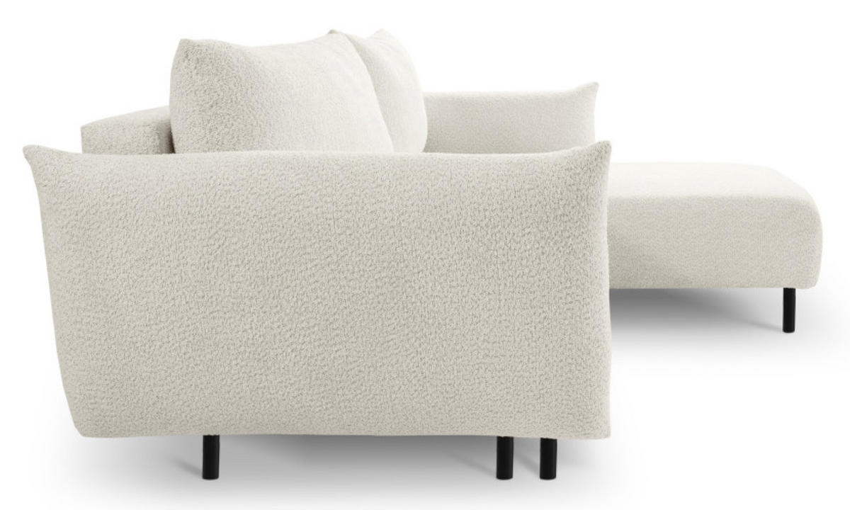 ECKSOFA Creme DELI Mit Schlaffunktion Rechts - Beige, Textil (257/171cm) - Sepro Meble